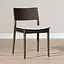 Scandinavische eetkamerstoel Elio walnoot/off white