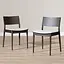 Scandinavische eetkamerstoel Elio walnoot/off white
