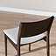 Scandinavische eetkamerstoel Elio walnoot/off white