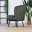 Velvet fauteuil Else donkergroen