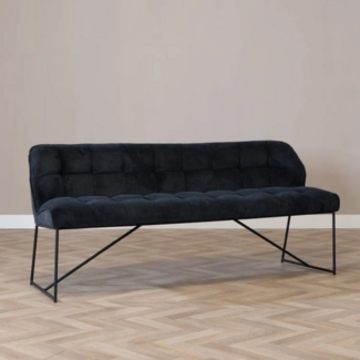 Scandinavische Eetkamerbank Jelle zwart 155 cm