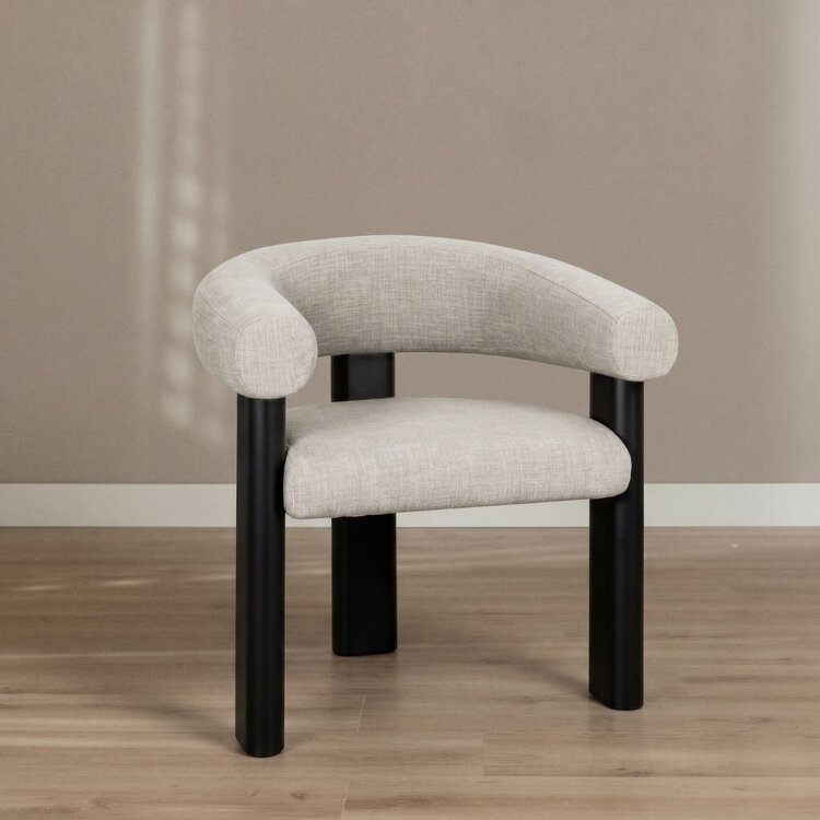 Fauteuil Naomi linnen taupe