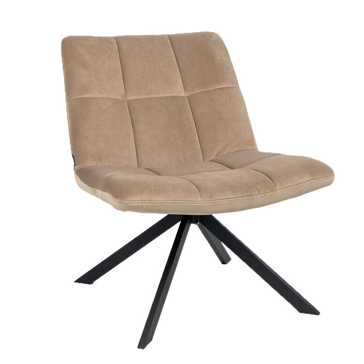Velvet fauteuil Eevi taupe