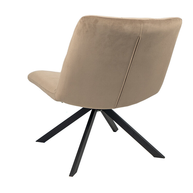 Velvet fauteuil Eevi taupe