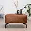 Industriële hocker Vegas eco-leer cognac