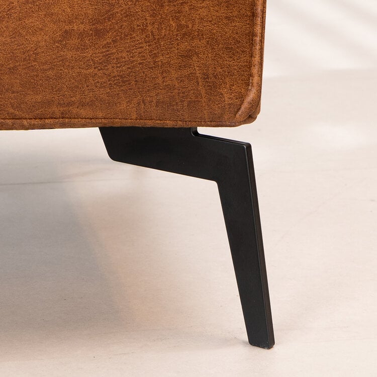 Industriële hocker Vegas eco-leer cognac