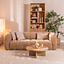 3-zitsbank Luca chenille peach