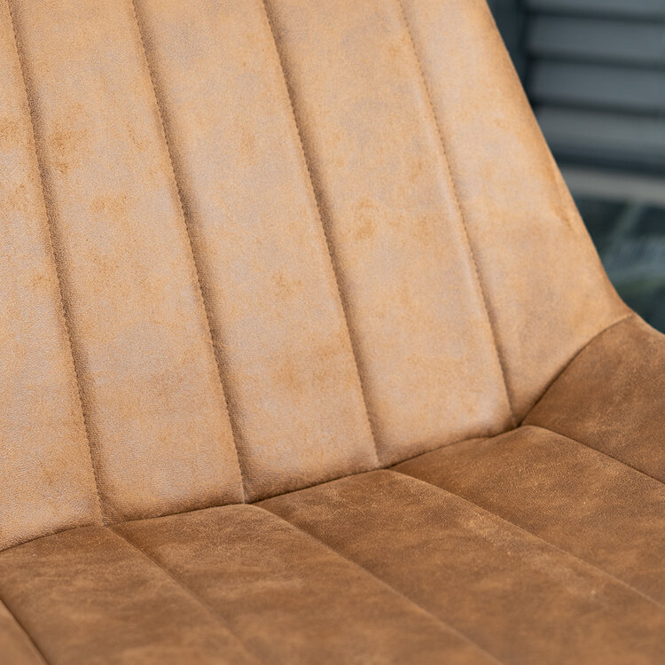 Industriële barkruk Brooke cognac 74 cm