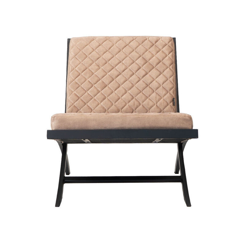 Design fauteuil Madrid velvet taupe