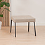 Hocker Espen taupe gerecyclede stof