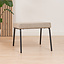 Hocker Espen taupe gerecyclede stof