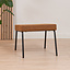 Hocker Espen cognac eco-leer