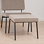 Hocker Espen taupe velvet