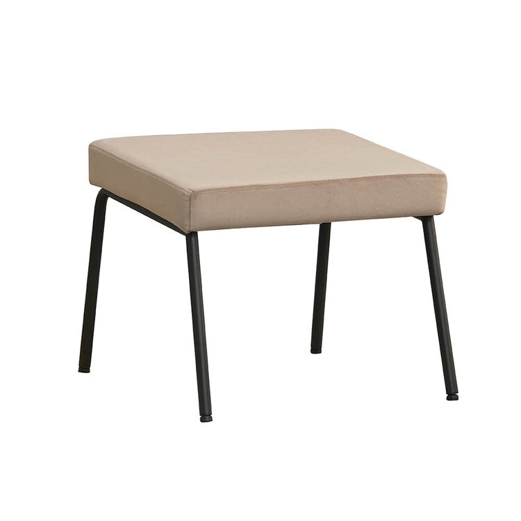 Hocker Espen taupe velvet
