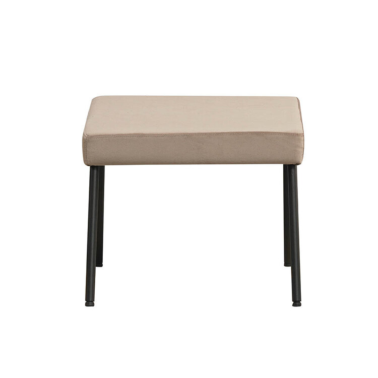Hocker Espen taupe velvet