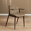 Velvet eetkamerstoel Trevi taupe