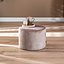 Velvet poef Beau taupe