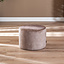 Velvet poef Beau taupe