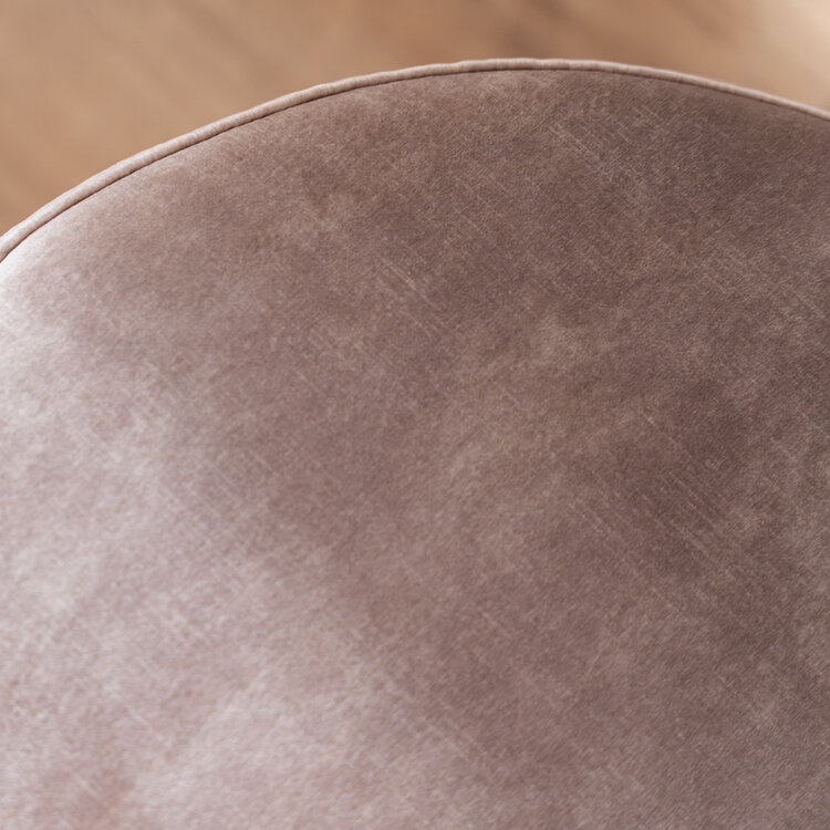 Velvet poef Beau taupe