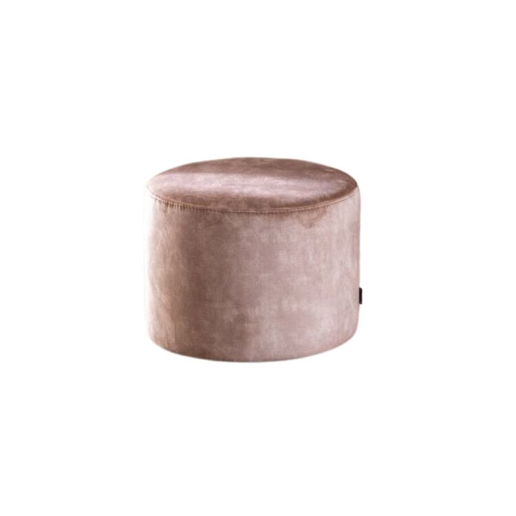 Velvet poef Beau taupe
