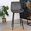 Industriële barkruk Brooke antraciet 74 cm