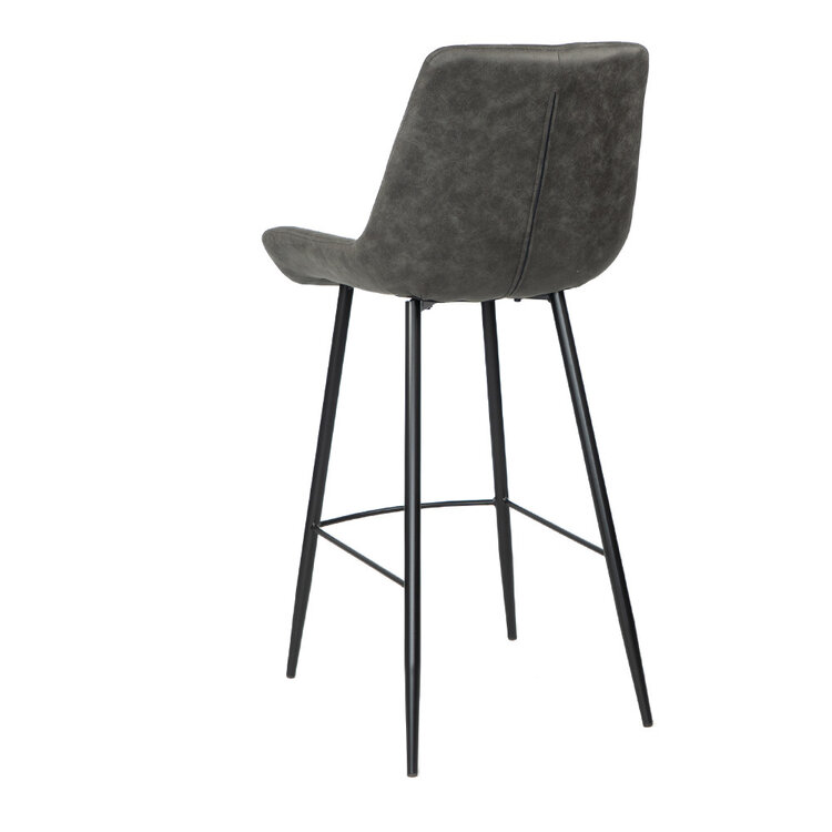 Industriële barkruk Brooke antraciet 74 cm