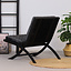 Design fauteuil Madrid en poef Beau velvet antraciet