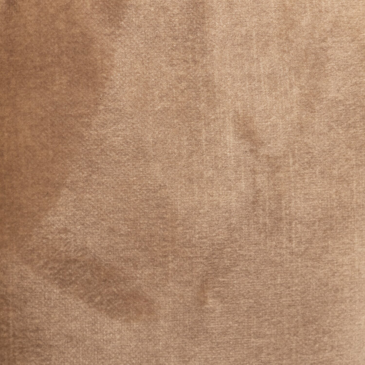 Velvet bank 2-zits Florida en velvet poef Beau taupe