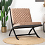 Design fauteuil Madrid velvet en velvet poef Beau taupe