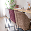 Barkruk Momo chenille paars 73 cm