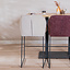 Barkruk Momo chenille paars 73 cm