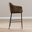 Barkruk Nubo chenille mocha 85 cm