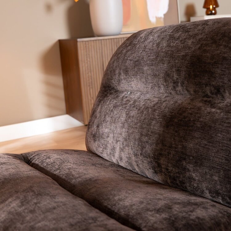 Fauteuil Sara draaibaar velvet bruin