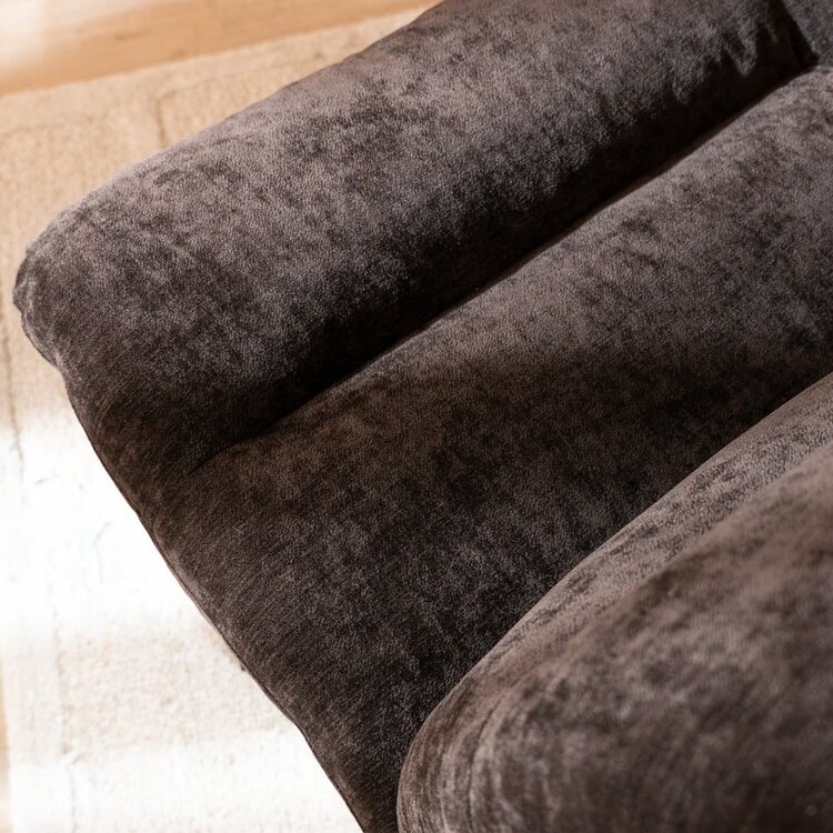 Fauteuil Sara draaibaar velvet bruin
