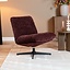 Fauteuil Sara draaibaar velvet paars