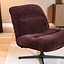 Fauteuil Sara draaibaar velvet paars