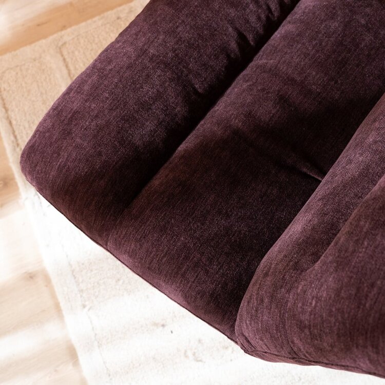 Fauteuil Sara draaibaar velvet paars