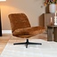 Fauteuil Sara draaibaar velvet oker