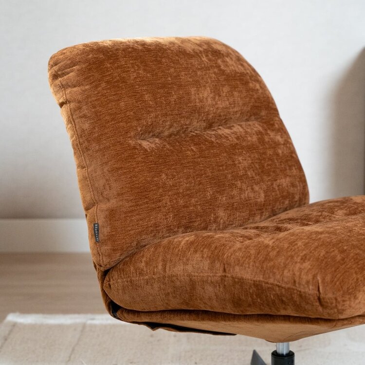 Fauteuil Sara draaibaar velvet oker