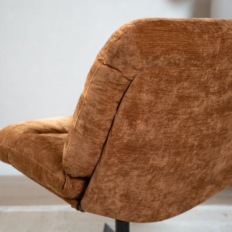 Fauteuil Sara draaibaar velvet oker
