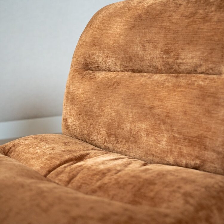 Fauteuil Sara draaibaar velvet oker