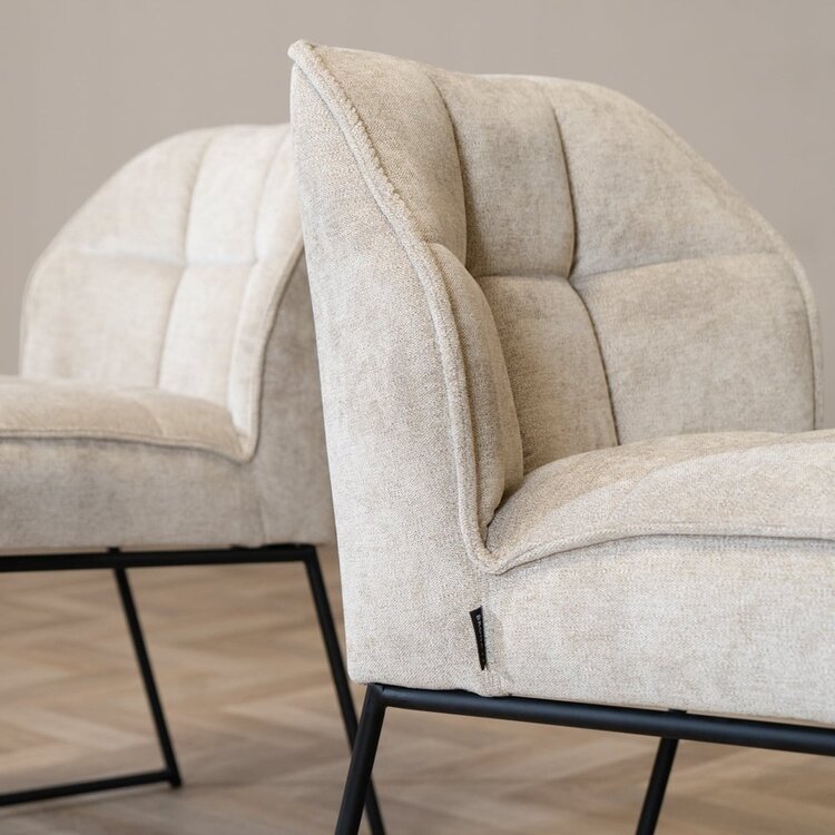 Scandinavische barkruk Jelle taupe 70 cm