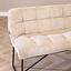 Scandinavische eetkamerbank Jelle taupe 155 cm