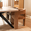 Scandinavische eetkamerstoel Bibi chenille terracotta