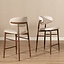 Barkruk Lara linnen taupe 70 cm