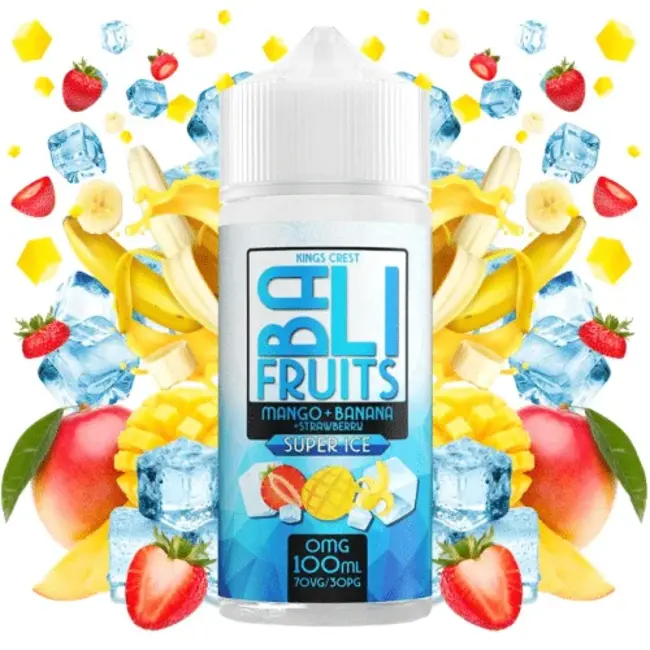 Bali Fruits Super Ice by Kings crest - Mango Banana Strawberry 100ml