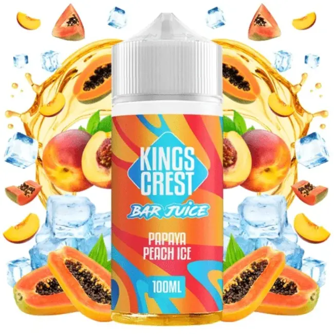 Bar Juice Ice by Kings Crest - Papaya peach 100ml