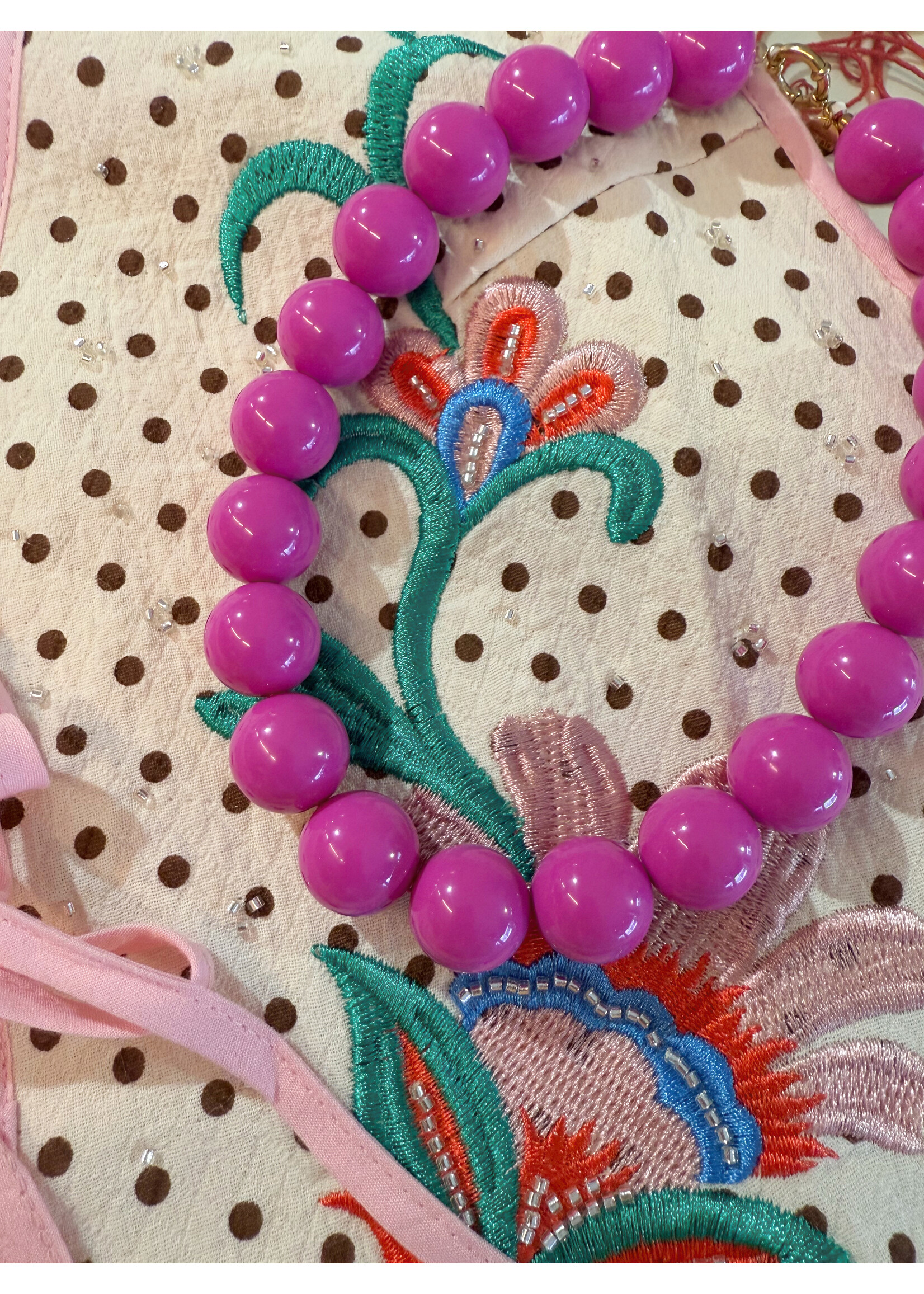 Wilma Necklace - Pink