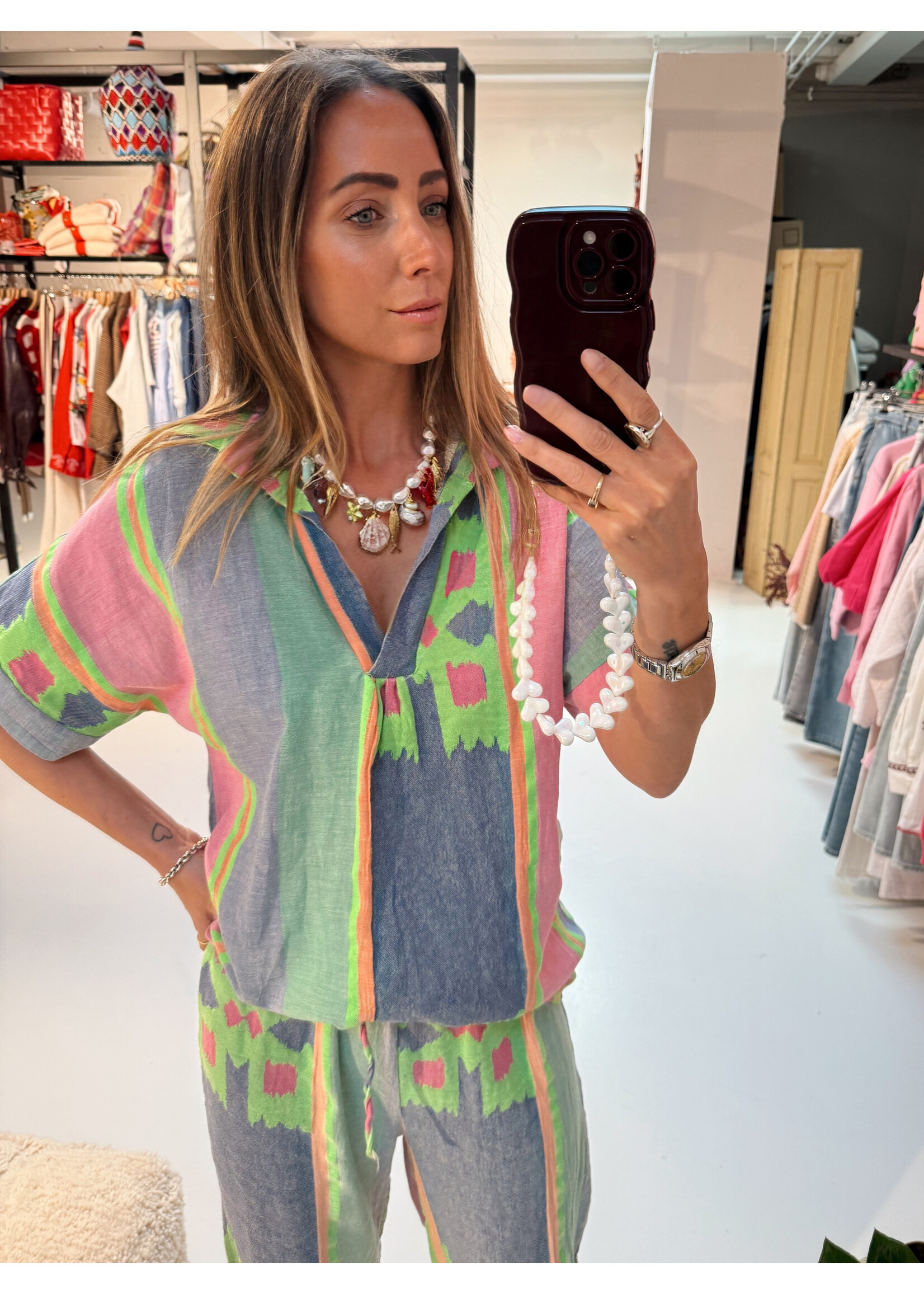 Printed Blouse - Multicolor