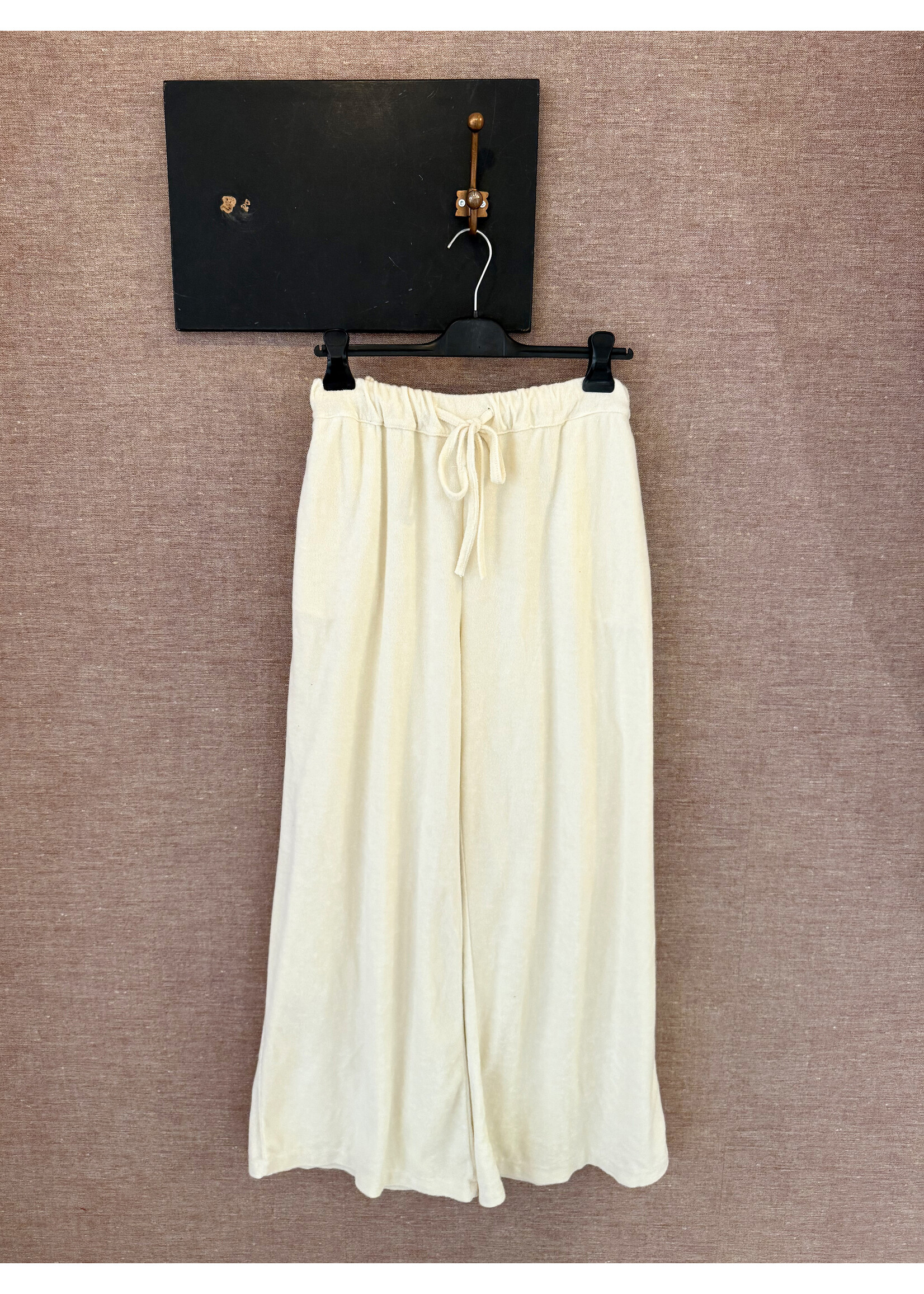 Terry Cloth Pants - Creme